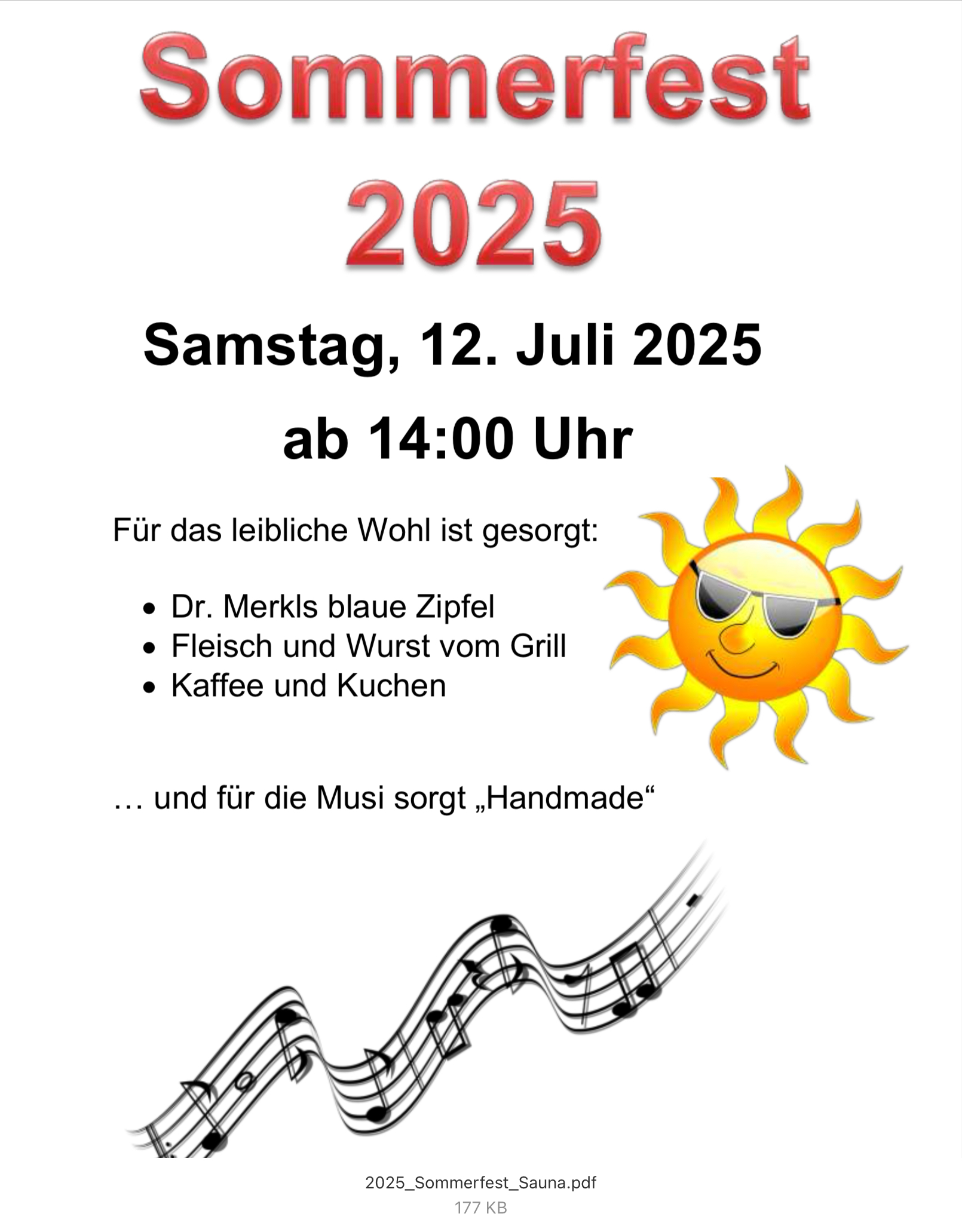 Sommerfest in der Natursauna Wunsiedel